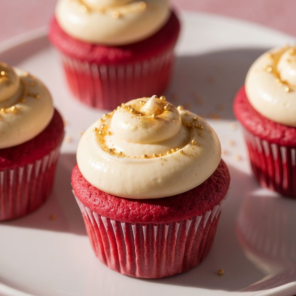 Pink Velvet Cupcakes